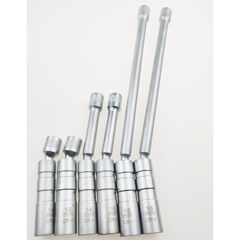 火花塞套筒 磁性薄14mm16mm摇头火花塞套筒万向加长火花塞工具