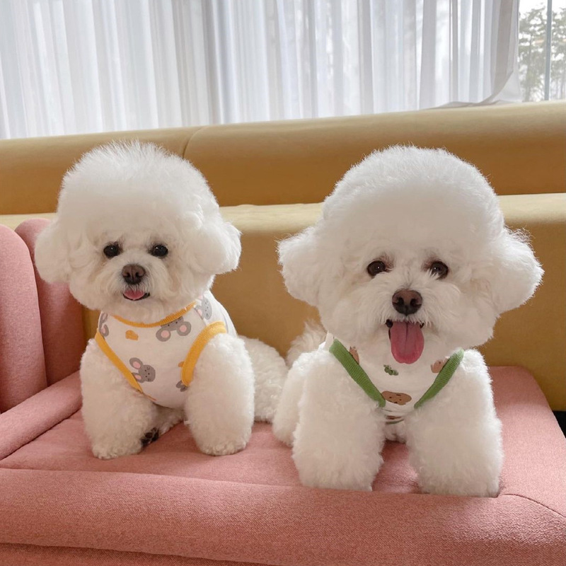 秋装新款宠物比熊狗狗衣服泰迪雪纳瑞博美贵宾小型犬狗德绒棉背心|undefined