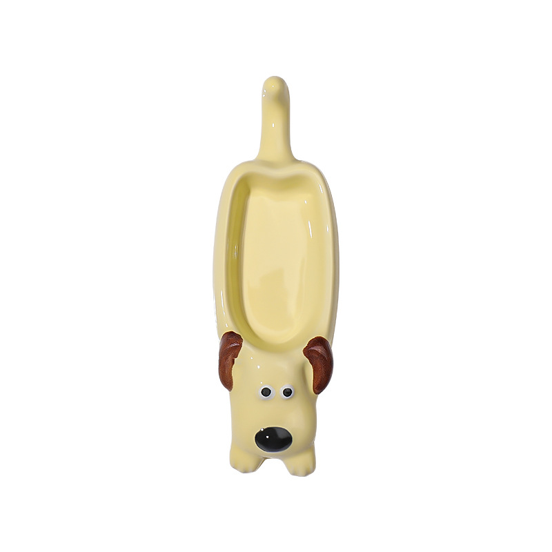 Herramientas de manicura lindas caricaturas perros de piernas cortas gato lavabo nuevo creativo lavabo de cerámica taza de lápiz al por mayor