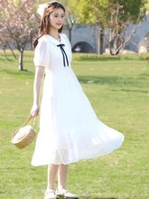 少女连衣裙夏季新款高中学生夏装裙子女孩公主裙初中生仙女裙