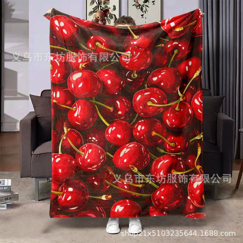 Свежая вишня простой мягкий и удобный фланелевый ковер универсальный
