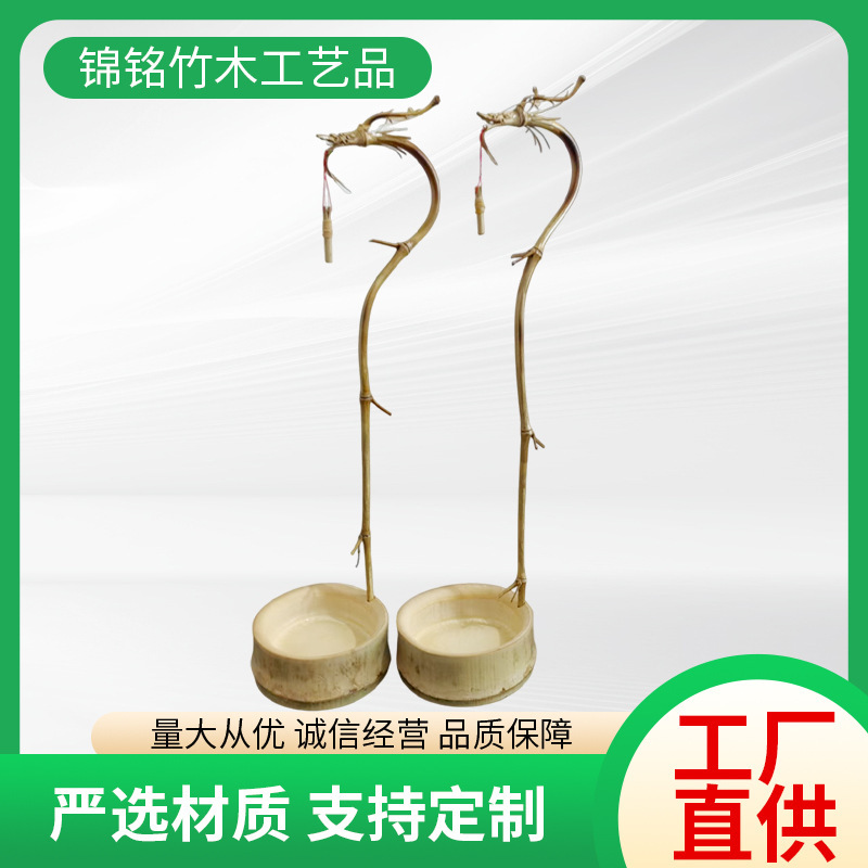 创意手工竹制龙挂香书房酒店倒流香熏香摆件茶台布景装饰龙头香架|undefined