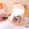 Desktop makeup mirror cartoon cat bear ears dressing mirror dormitory desktop dressing table supplement mirror makeup mirror Little fairy high -definition mirror