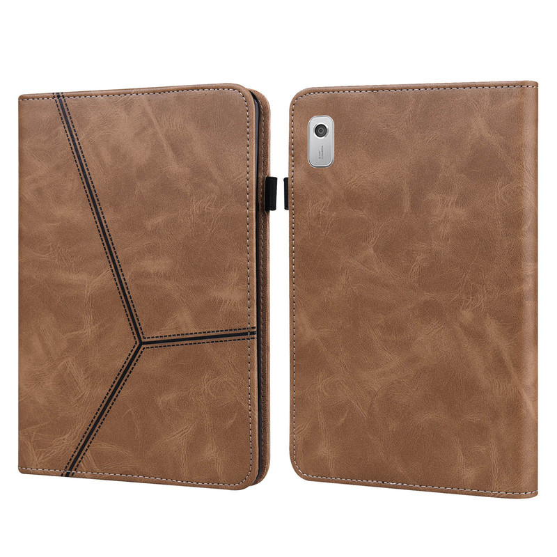 Applicable to Lenovo Tab M9 tablet leather case P11Pro2 generation retro frosted solid color card holder shell M8