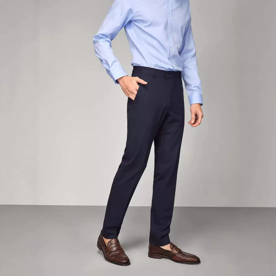 302新款西裤男秋冬季男士休闲裤弹力修身直筒商务正装西装裤子男