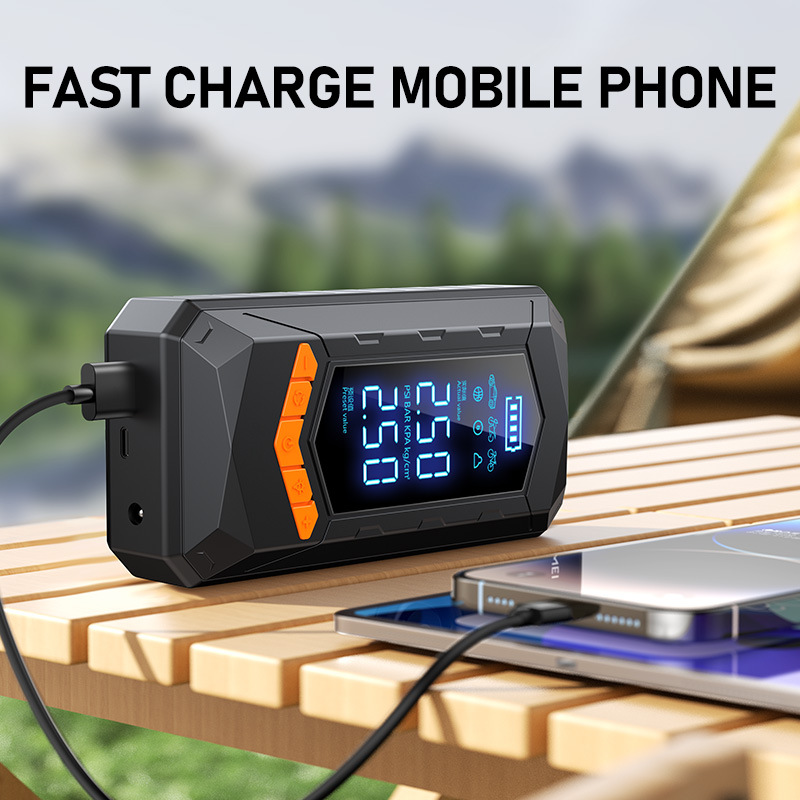 【Hw01】Cross-Border Car Air Pump, Wireless Vehicle-Mounted Pump for Passenger Cars and Electric Vehicles, 12V High-Power Tire Inflator