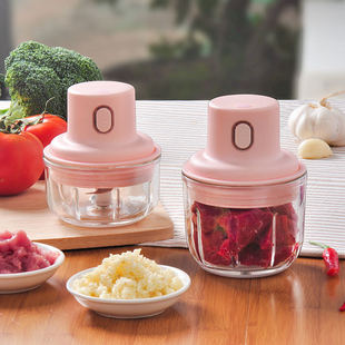 Wireless Charging Manufacturer Specializes in New Household Mini Meat Grinder Electric Pestle Baby Food Supplement Cooking Machine