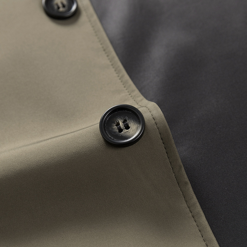 Chaqueta para Hombre, Primavera-Otoño 2025, Nuevo Estilo, Cuello Alto, Informal, para Hombres de Mediana Edad, Ropa de Papá, Parka de Negocios