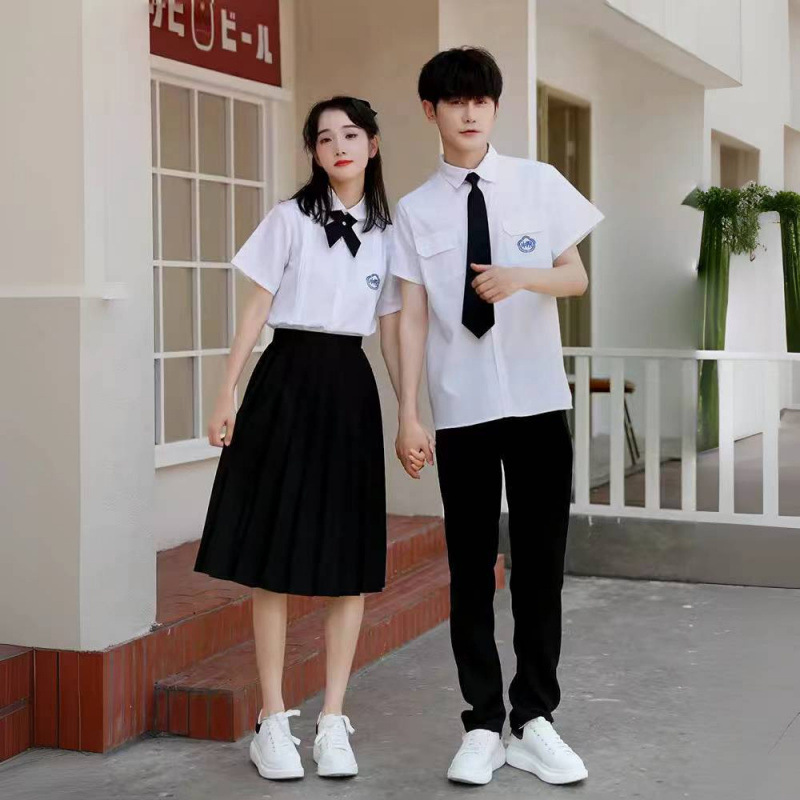 Normal University Attached Middle School Class Uniform College Style School Uniform suit Junior High School Students Recitation Performance Uniform High School Sports Chorus Uniform