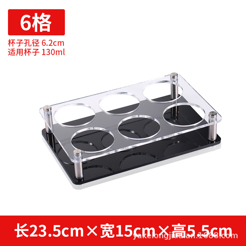 Yalong cerveza taza de vino titular de la barra de ktv octogonal taza de vino titular de la taza de la bala taza de vino blanco titular de la taza de plástico de 6 hoyos de 12 hoyos rack