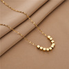 Fashionable brand necklace, small chain for key bag , design sweater, accessory, does not fade, internet celebrity