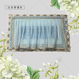免打孔布艺蕾丝电表盒电闸防尘罩集线多媒体箱门禁对讲装饰罩纱帘