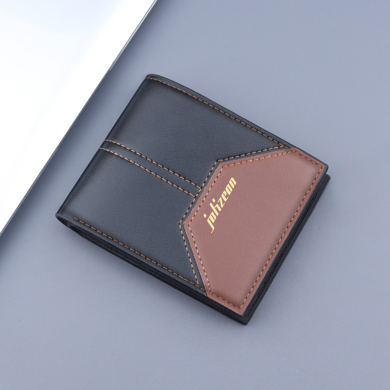 Cartera corta titular de la tarjeta de los hombres cartera corta integrada titular de la tarjeta de los hombres con cremallera cartera corta monedero de los hombres