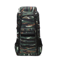 Foreign trade new 70-liter camouflage mountaineering bag men's large-capacity Oxford cloth luggage backpack outdoor travel backpack