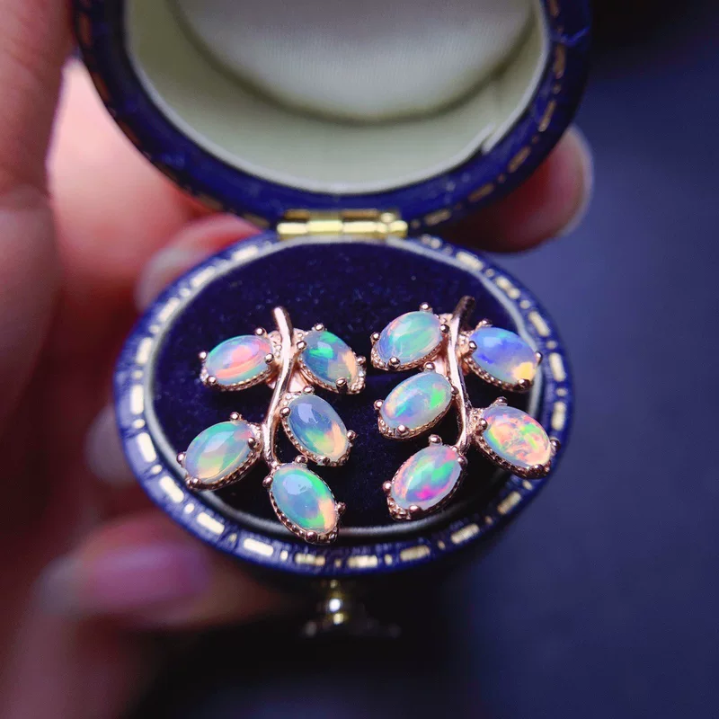 Органические серьги, серебро 925 пробы, 5 мм