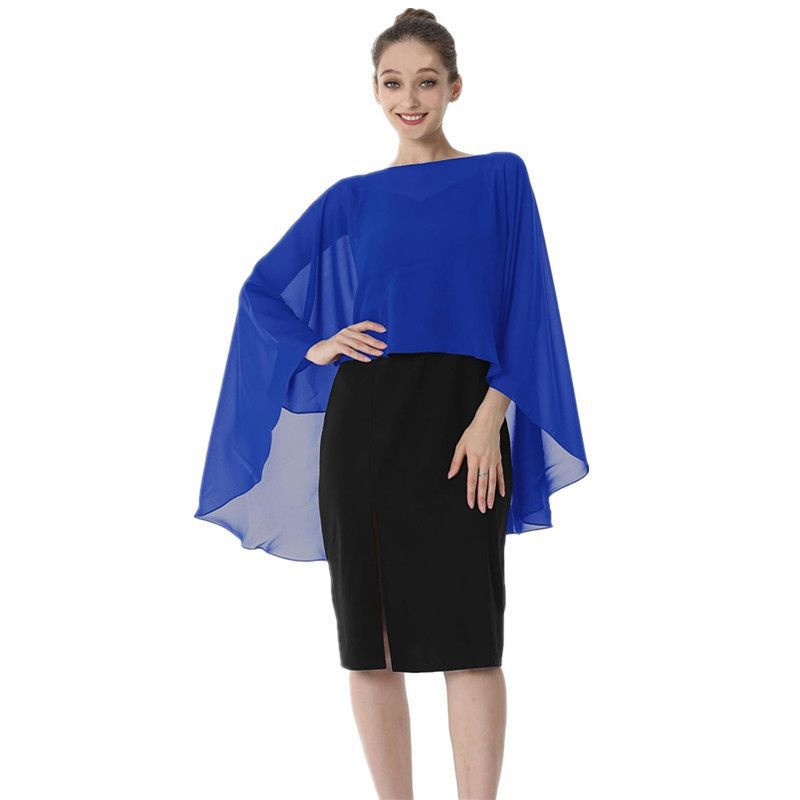 Short shiffon summer thin breathable dress with a round collar for…