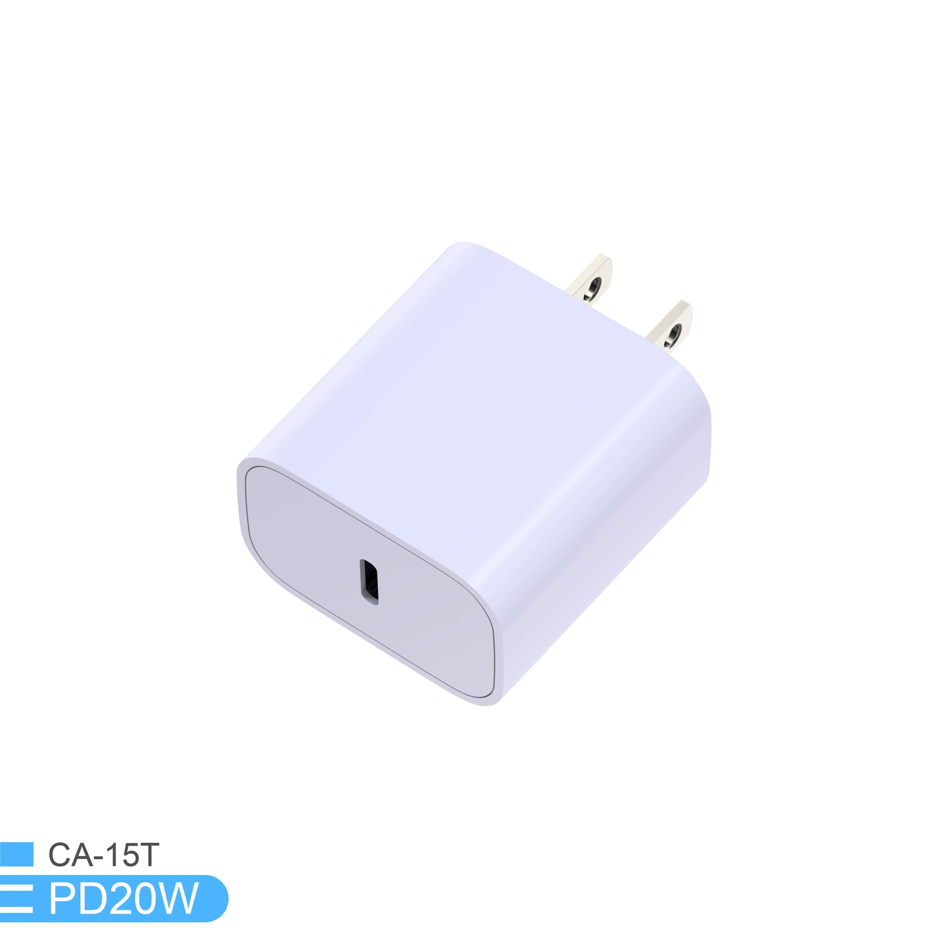 USB-C зарядное устройство PD20W, 20W GaN PD быстрая зарядка с кабелем 1.8 м, один или два порта