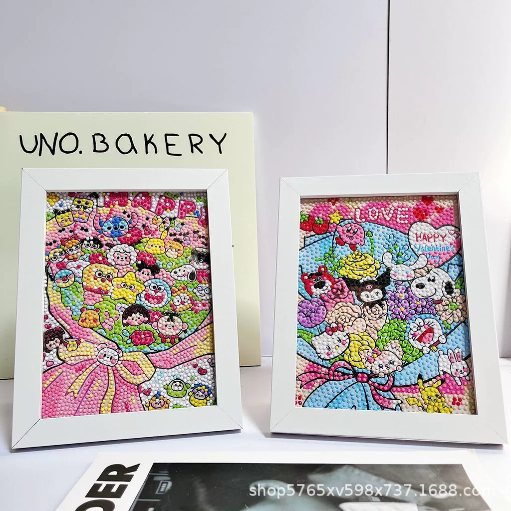 Куломи букет не raw diamond painting handmade DIY создание подарок на день рождения детский лучший друг счастья день рождения паста картина
