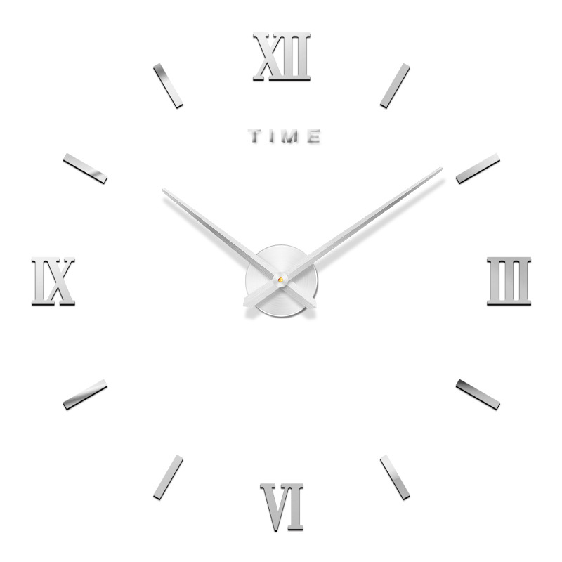 Reloj de pared de espejo de acrílico 3D DIY, reloj europeo creativo de moda, reloj de pared para decoración del hogar, venta directa de fábrica