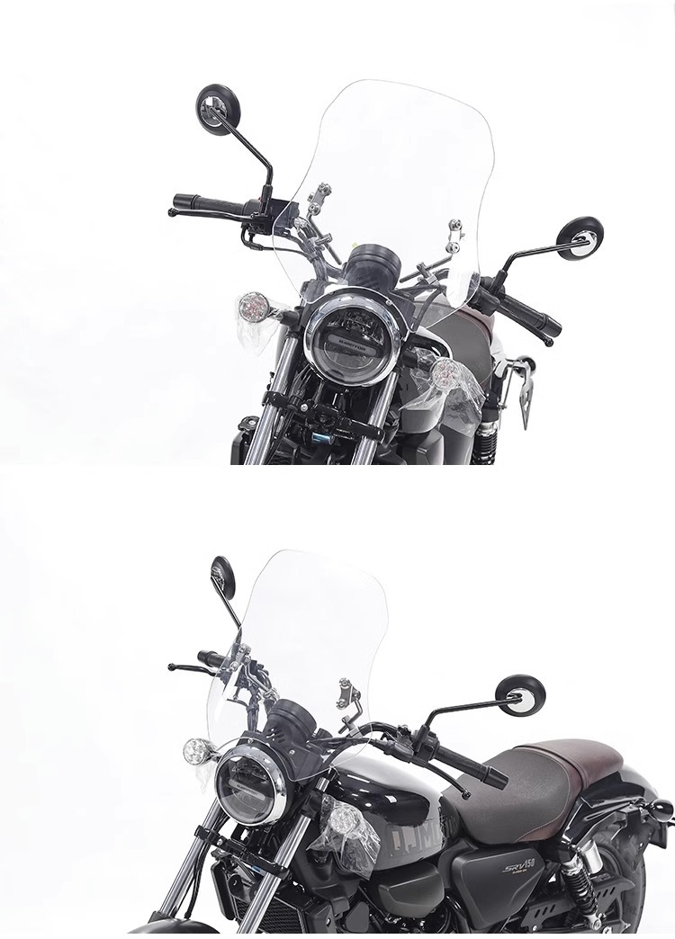 Muscle car Wolf suitable for Qianjiang flash 150 windshield windshield front windshield motorcycle modification adjustable