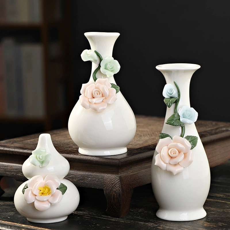 Буфан ручная керамика маленькая ваза, стиль Nordic, современный дом, гостиная, столовая, сухоцветы, декоративные украшения