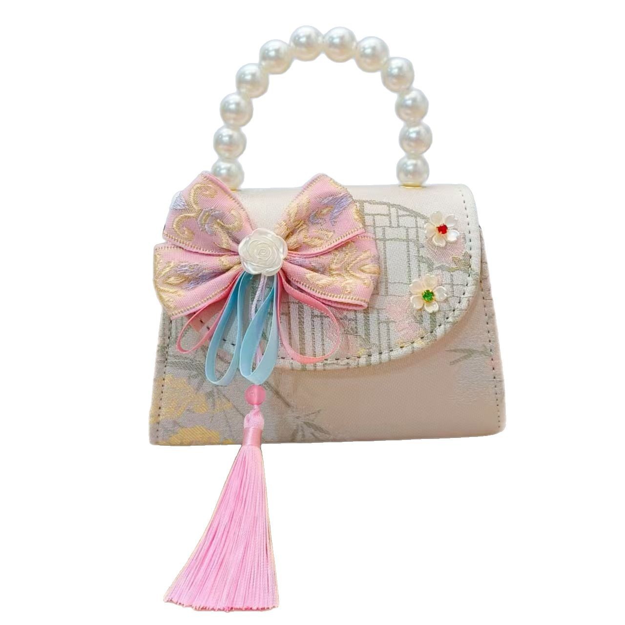 Nuevo estilo antiguo bolso para niños bolso de mensajero lindo para niña bolso de hombro de viaje de niña de estilo chino bolso de hombro de todo fósforo