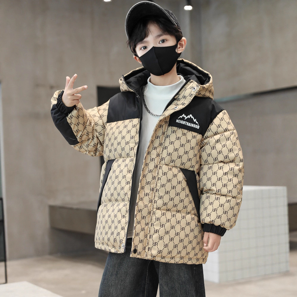 儿童男童冬棉服加厚外套中大童2025新款儿童棉袄帅气时髦男孩衣服