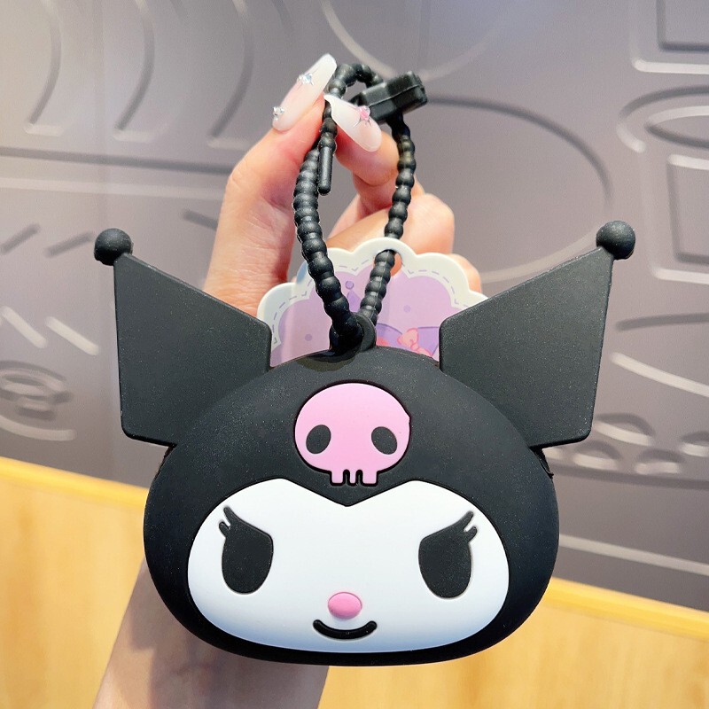 正版三丽鸥格纹草莓系列钥匙扣HelloKitty库洛米玩偶可爱包包挂饰|undefined
