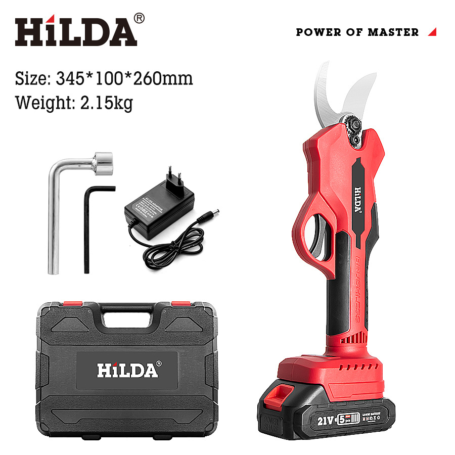 HiLDA / Hilda tijeras eléctricas de litio tijeras eléctricas tijeras eléctricas de litio tijeras eléctricas de corte de ramas gruesas tijeras eléctricas