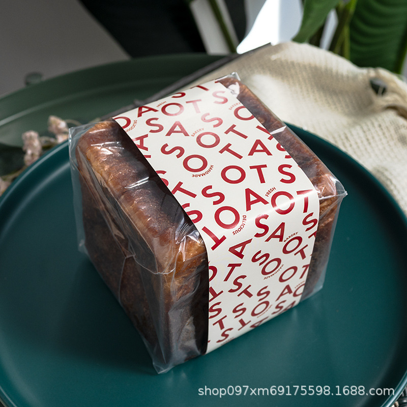 生吐司包装袋水立方250g烘焙手工冰面包食品级透明千层碱水吐司袋|undefined