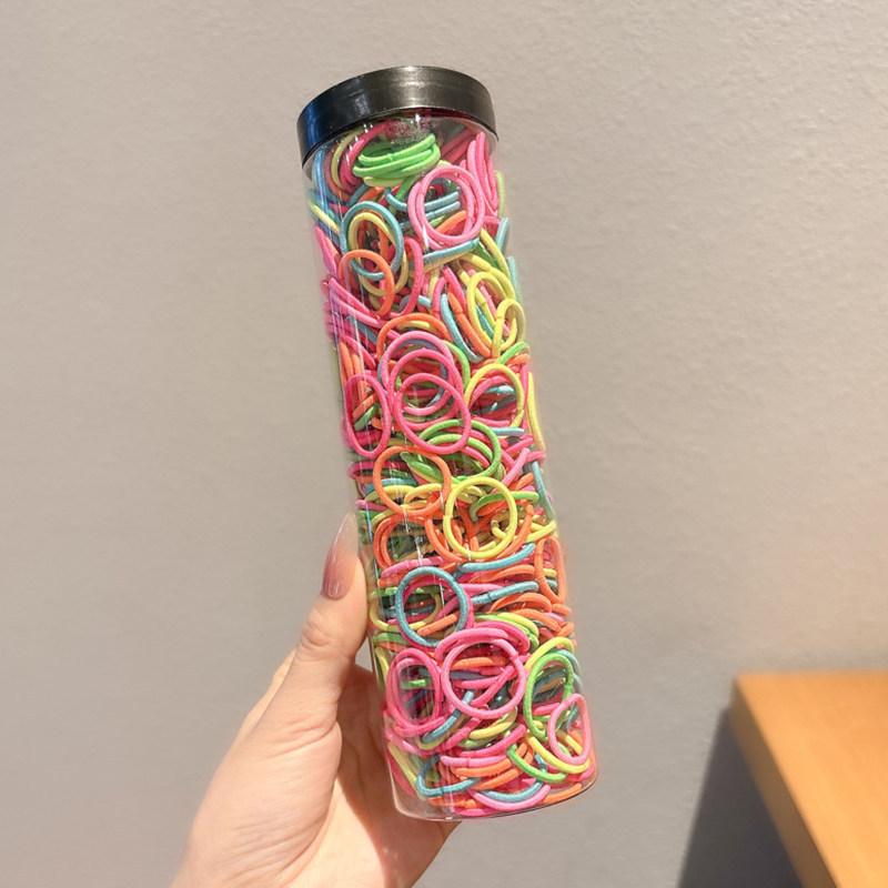 Caricatura encantadora anillo de pelo pulgar no daña el cabello de los niños correa de correa pequeña cuerda de cabello para niñas cuerda de cabello