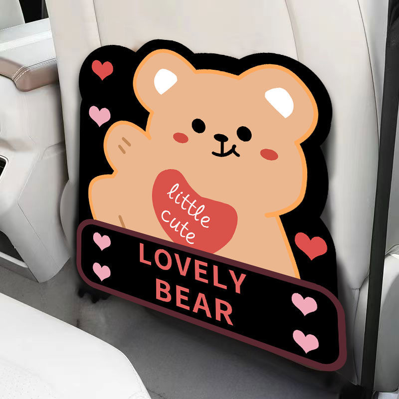 Cartoon anti-kick pad car anti-kick pad universal rear seat back anti-dirty protective pad car rear seat protective pad