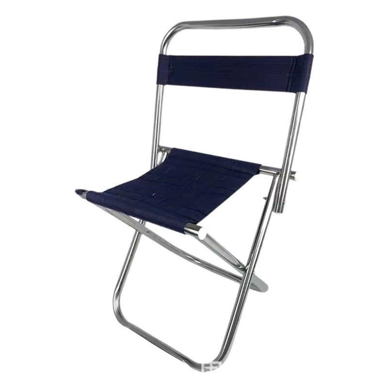 Фабрика оптом открытый нержавеющая сталь рыбалка стул Складная Спинка рыбалка стул домой Обратно Стул рыболовные принадлежности