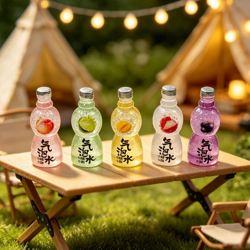 Simulated glitter fruit soda bottle miniature scene decoration convenience store food toy keychain pendant DIY accessory Simulated glitter fruit soda bottle miniature scene decoration convenience store food toy keychain pendant DIY accessory