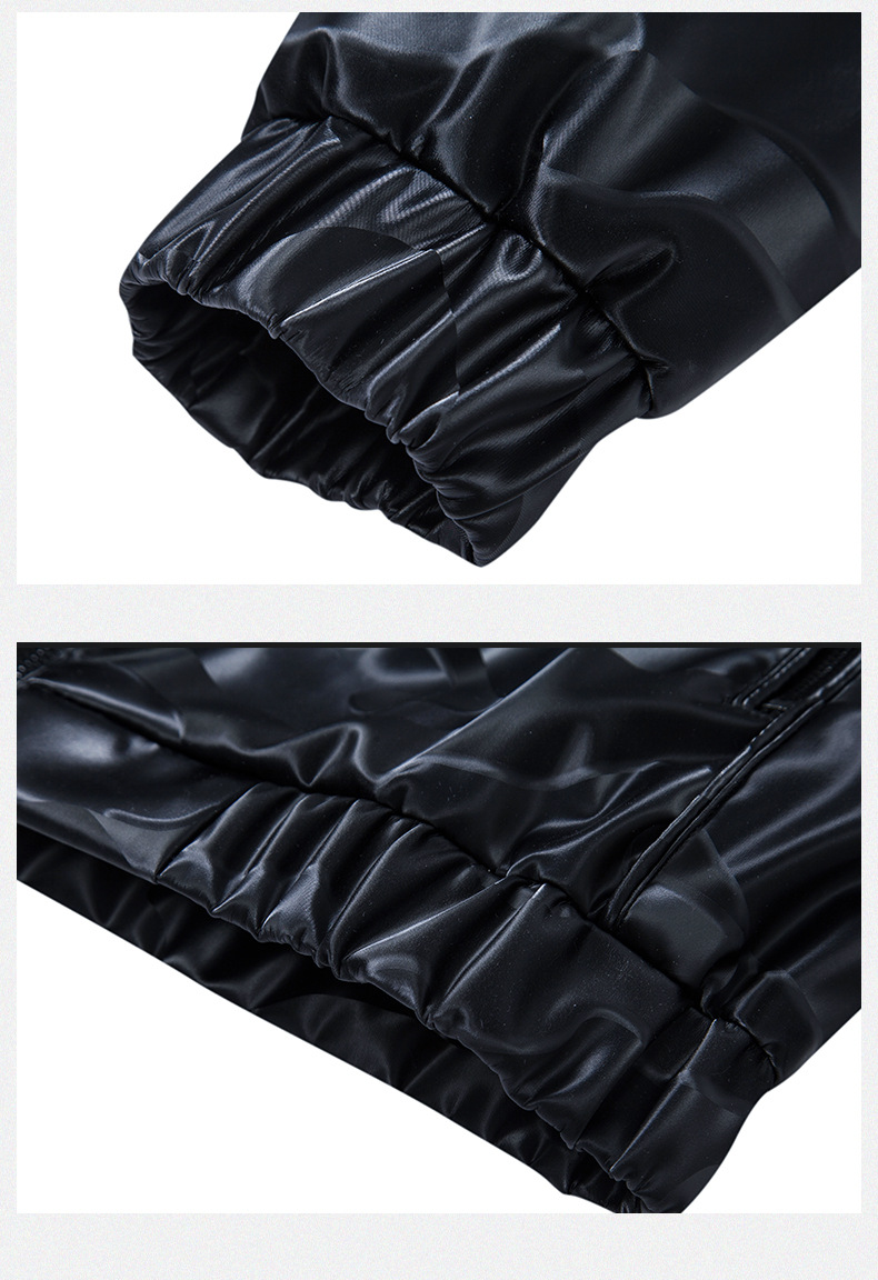 Men's Hooded Leather Jacket Slim Fit Motorcycle Biker Style_voghion.com