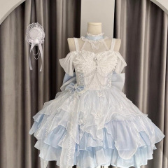 现货平替白天鹅公主礼服lolita蝴蝶洛丽塔成人礼蓬蓬裙生日