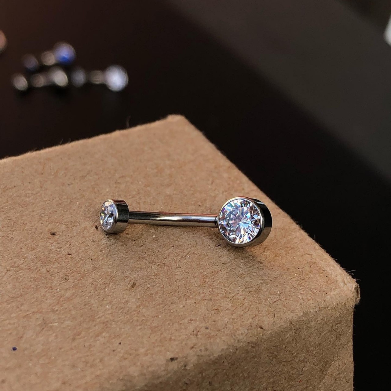 Titan-bauchnabelpiercing Mit Zirkonia-stein Für Damen_voghion.com