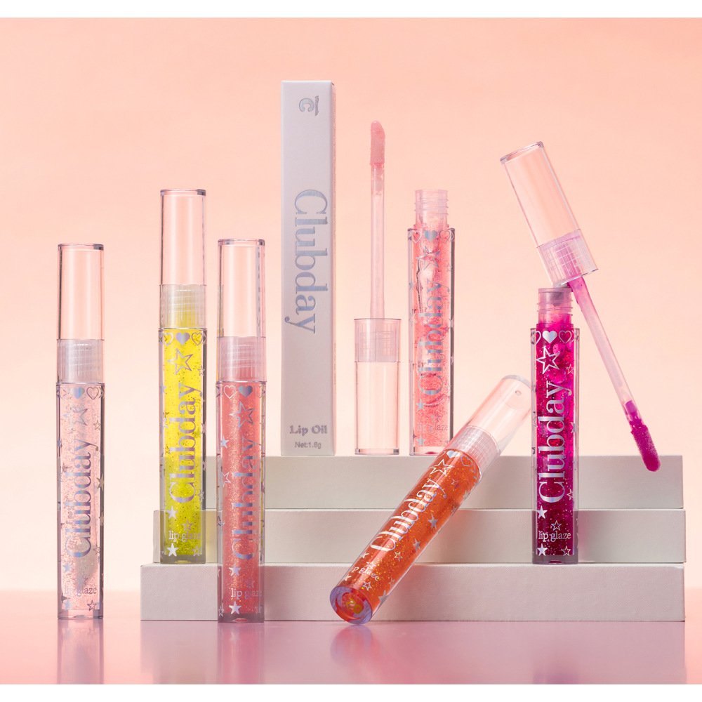 17g Weight Lip Gloss Type Of Cosmetics Liquid Material Multicolor Pattern Casual, Elegant, Glam Style Casual Elegant Glam Multicolor Liquid Lip Gloss 16
