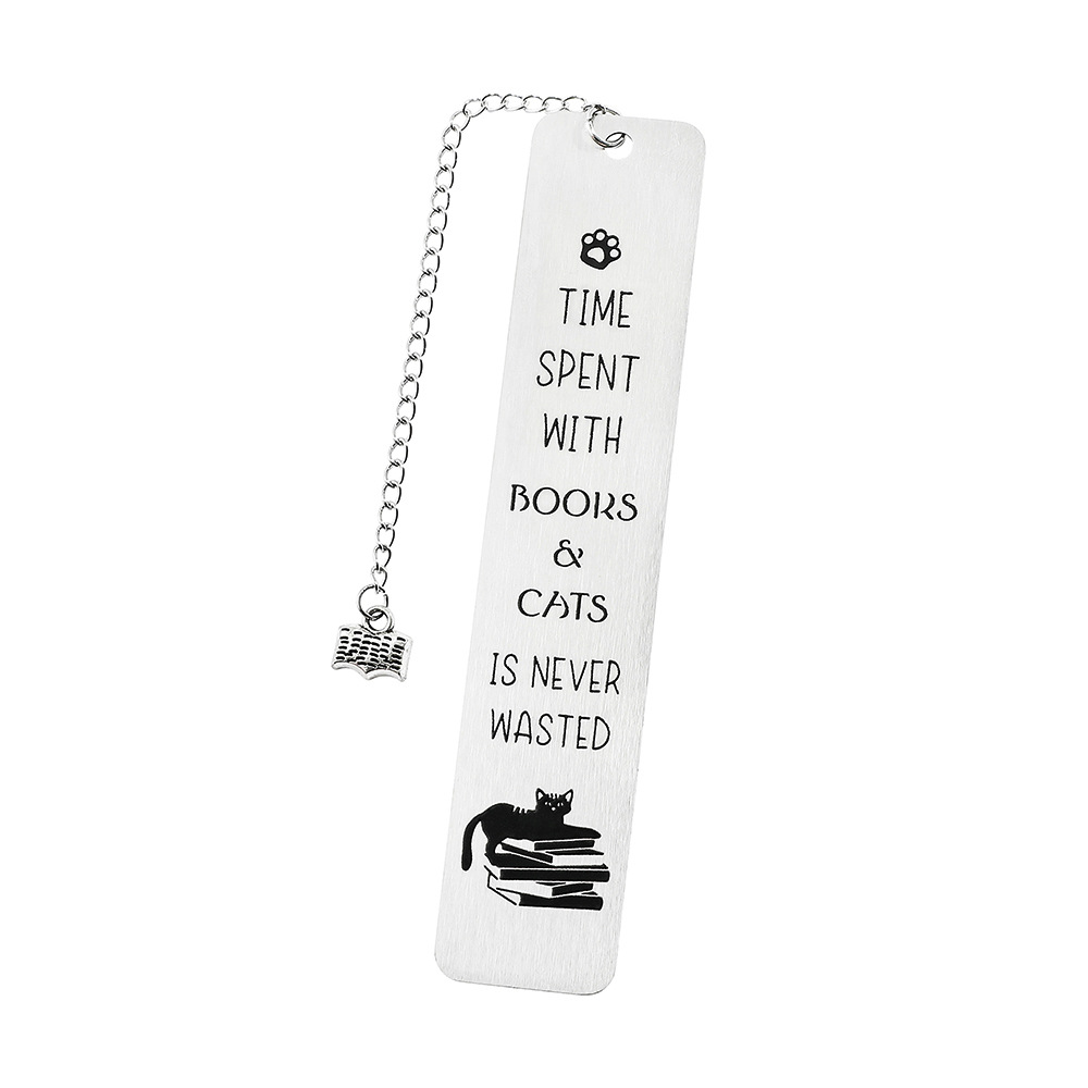 Amazon venta caliente interesante gatito perro marcadores adorables diseño de contraste de color blanco y negro marcadores de acero inoxidable fabricantes al por mayor