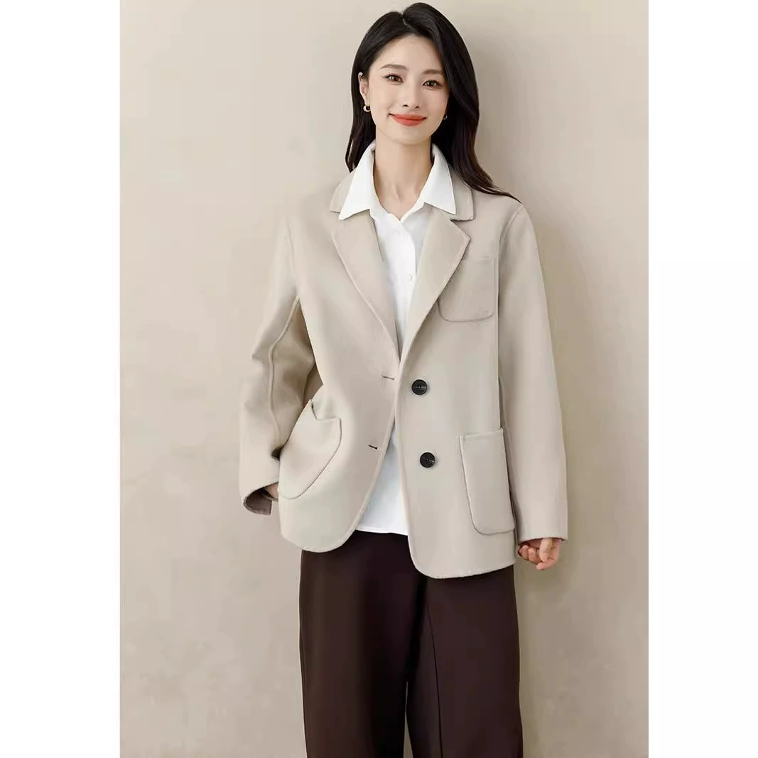 Woolen suit, coat, demi-season jacket