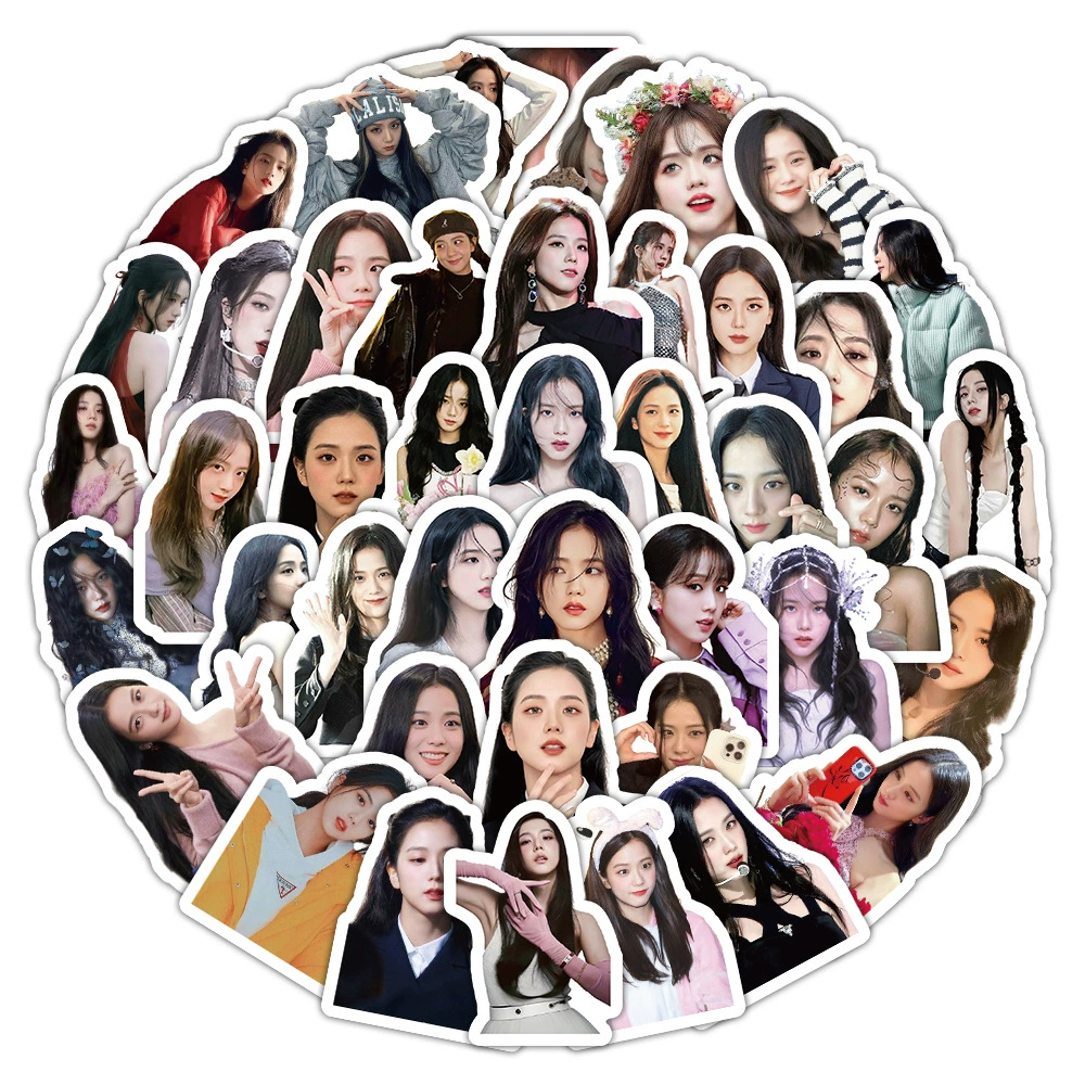 Стикеры 100 корейских девушек-групп BlackPink, корейская звезда Лиза, Ким Джи-ни, Ким Джи-со декорные наклейки, оптовая продажа