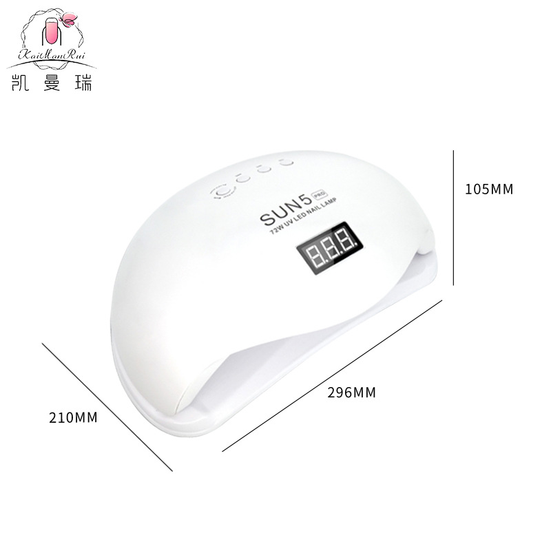 Lámpara de uñas Sun5pro de Amazon, lámpara de fototerapia UV LED, lámpara de curado de uñas para salón de belleza, máquina de uñas para esmalte de gel, transfronteriza.