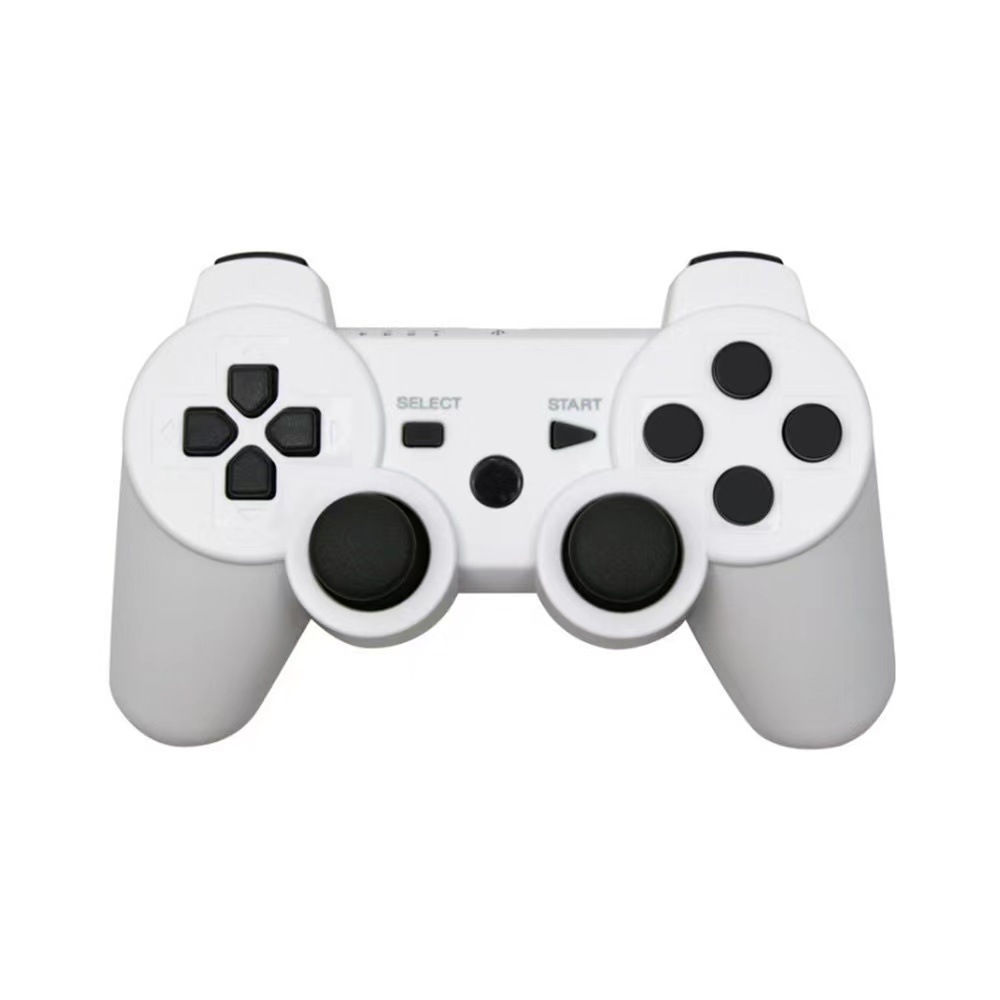Controlador Bluetooth inalámbrico exclusivo transfronterizo P3, botón en blanco con cable de carga, gamepad P3 de doble vibración dual
