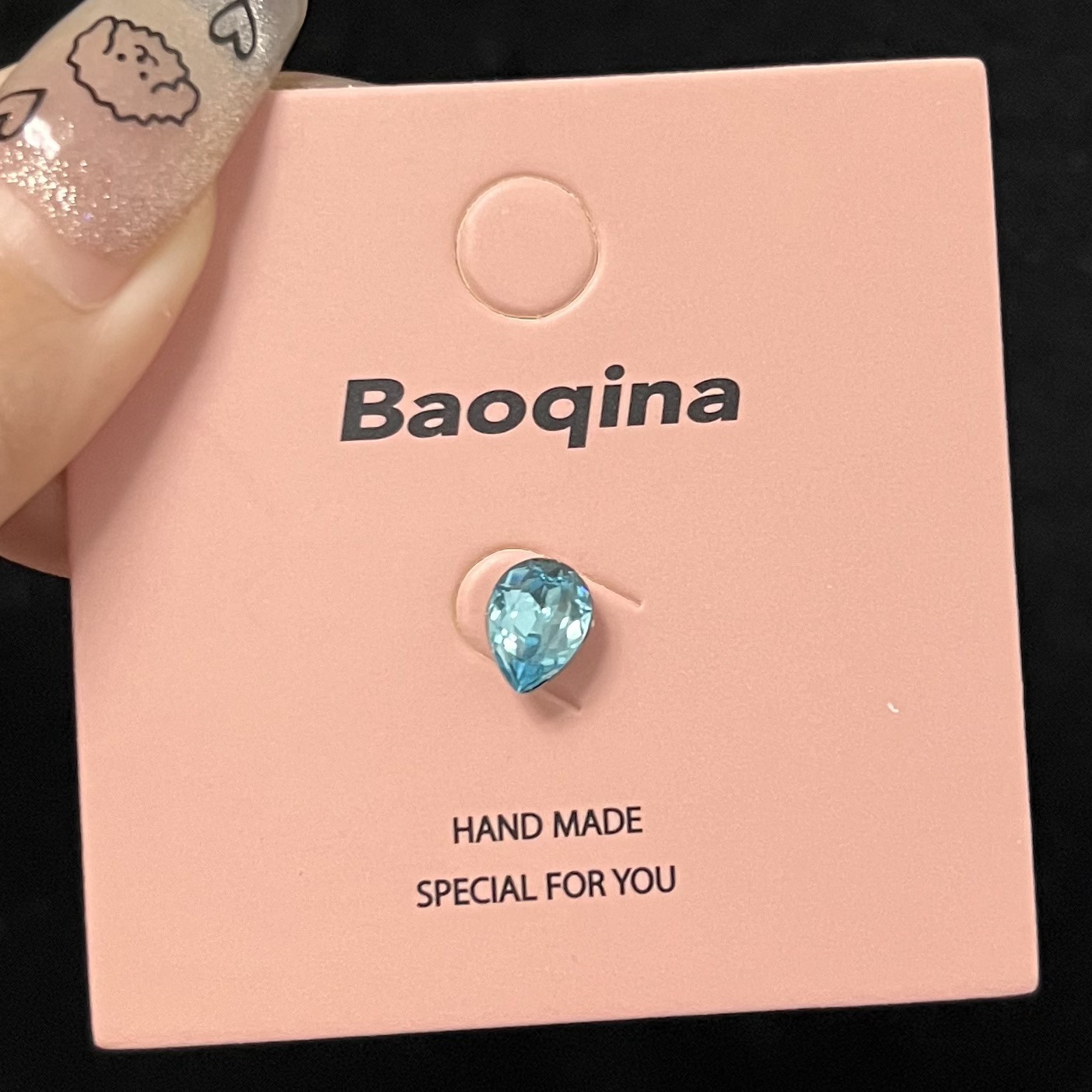 128 물방울 라이트 블루 지르코늄