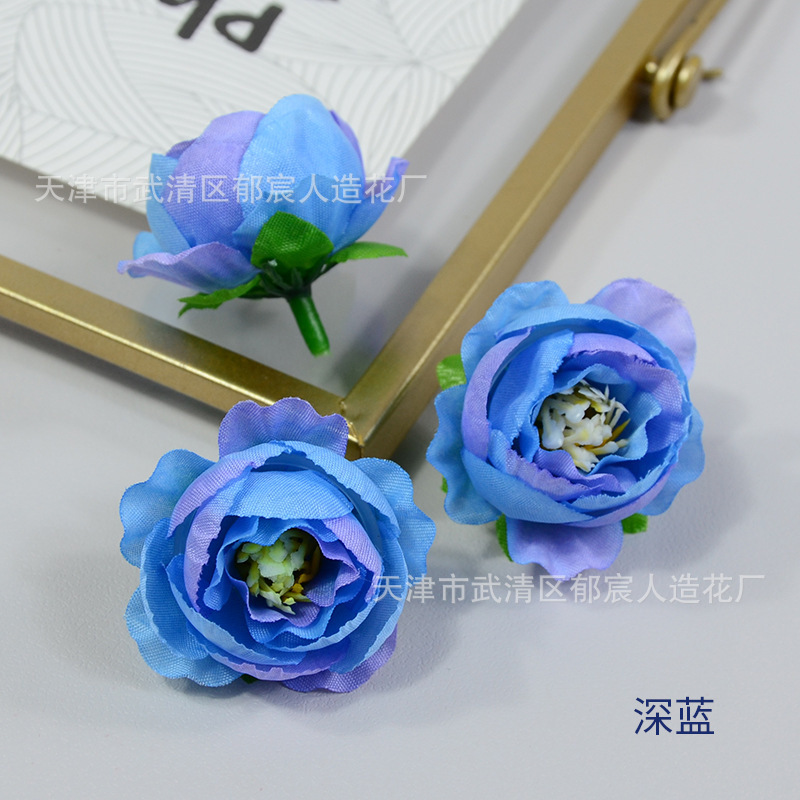 欧式小玫瑰茶苞仿真花玲珑牡丹小号材料包花盒配花少数民族头饰制|undefined