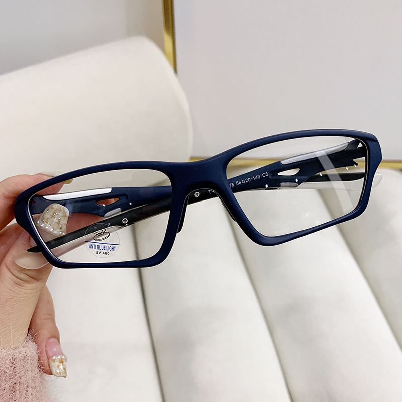 Gafas de lectura multifocales para hombre, monturas de gafas deportivas antideslizantes, gafas de lectura anti-luz azul de moda personalizadas para mujer.