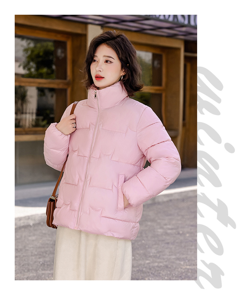 Standing Collar down Kotteng Fraen am Wanter, kuerz a kuerz, koreanesch Versioun, déck Broutjacket, 2024 nei fir Studenten_voghion.com