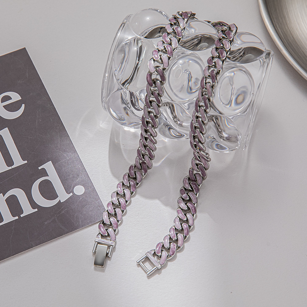 1 Piece Fashion Geometric Alloy Enamel Unisex Necklace