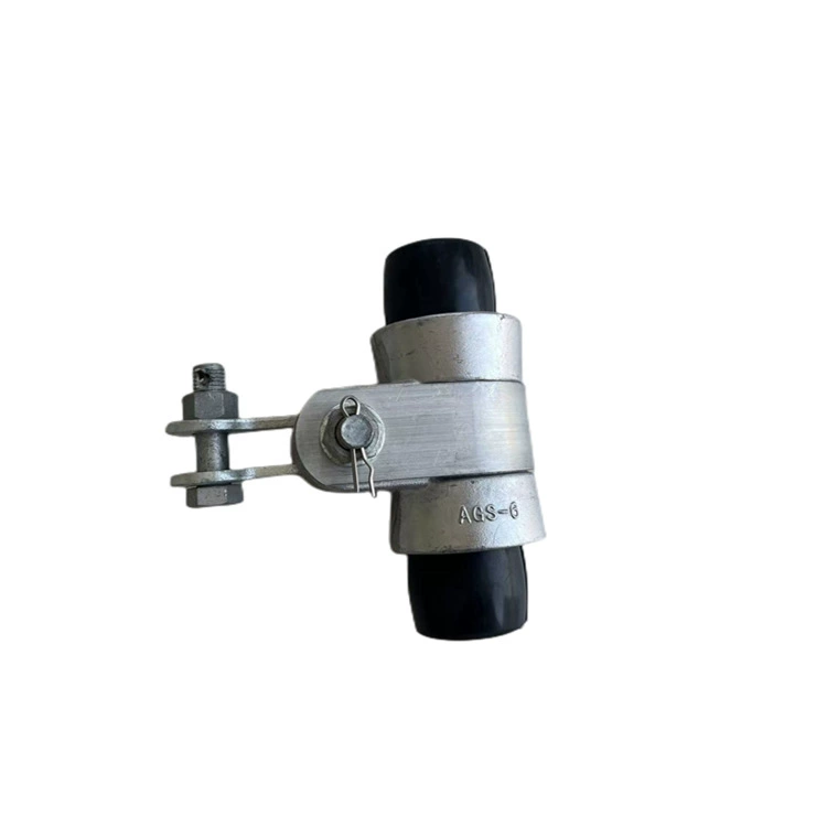 Henglixing Оптоэлектроника Предварительно скрученный электрический силовой золотой двойной подвесной кабельный зажим Подвесной золотой L-образный звено