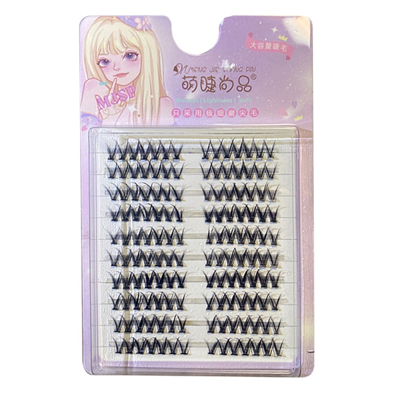 Lindo moda salvaje cola de milano mariposa felpa perezoso 10 filas gran capacidad pestañas postizas naturales gruesas pestañas superiores